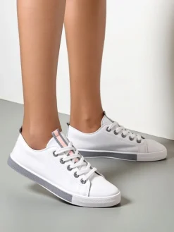 Clearance Damskie eko skórzane trampki Tarene Trampki