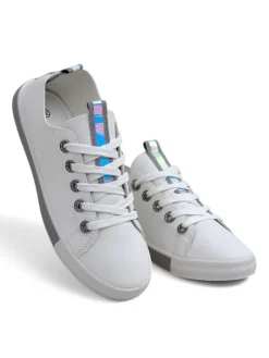 Clearance Damskie eko skórzane trampki Tarene Trampki