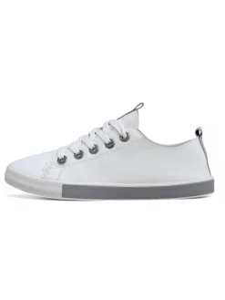 Clearance Damskie eko skórzane trampki Tarene Trampki