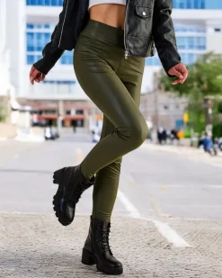 Best Damskie eko-skórzane legginsy Eko Skórzane|Legginsy / Tregginsy