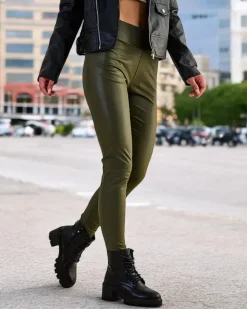 Best Damskie eko-skórzane legginsy Eko Skórzane|Legginsy / Tregginsy