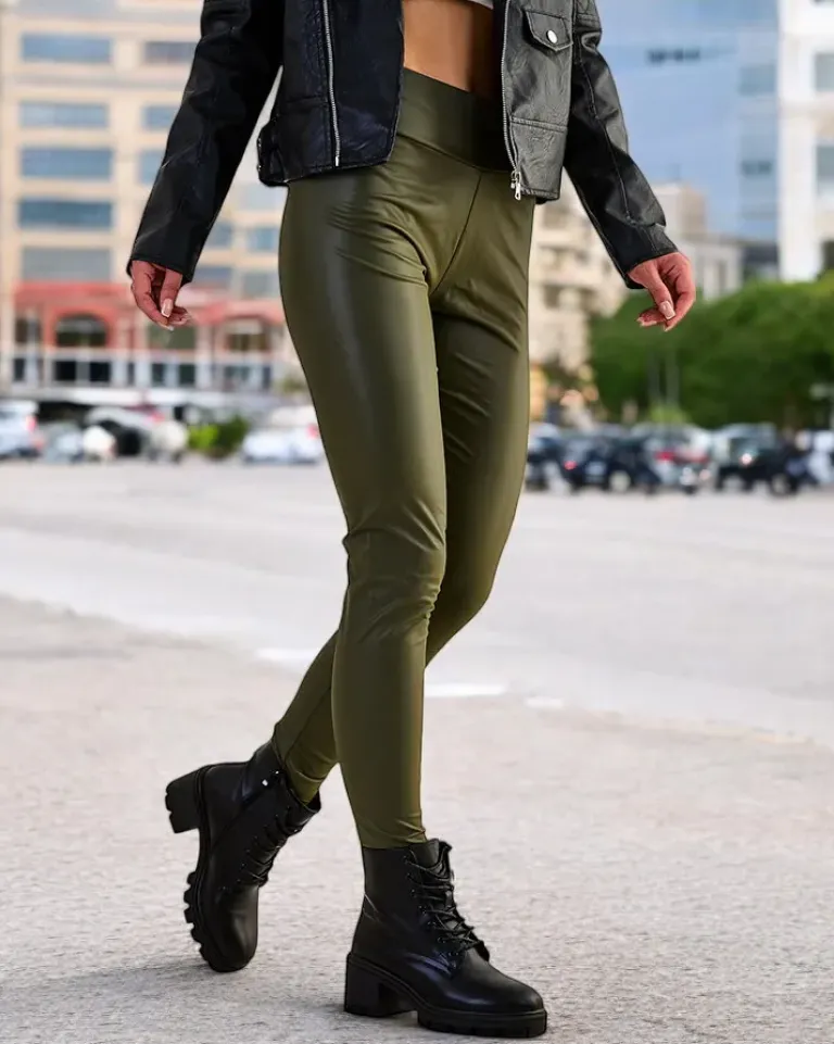 Best Damskie eko-skórzane legginsy Eko Skórzane|Legginsy / Tregginsy