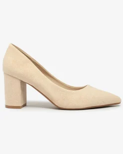 Hot Damskie eko-zamszowe czółenka Apessta Klasyczne