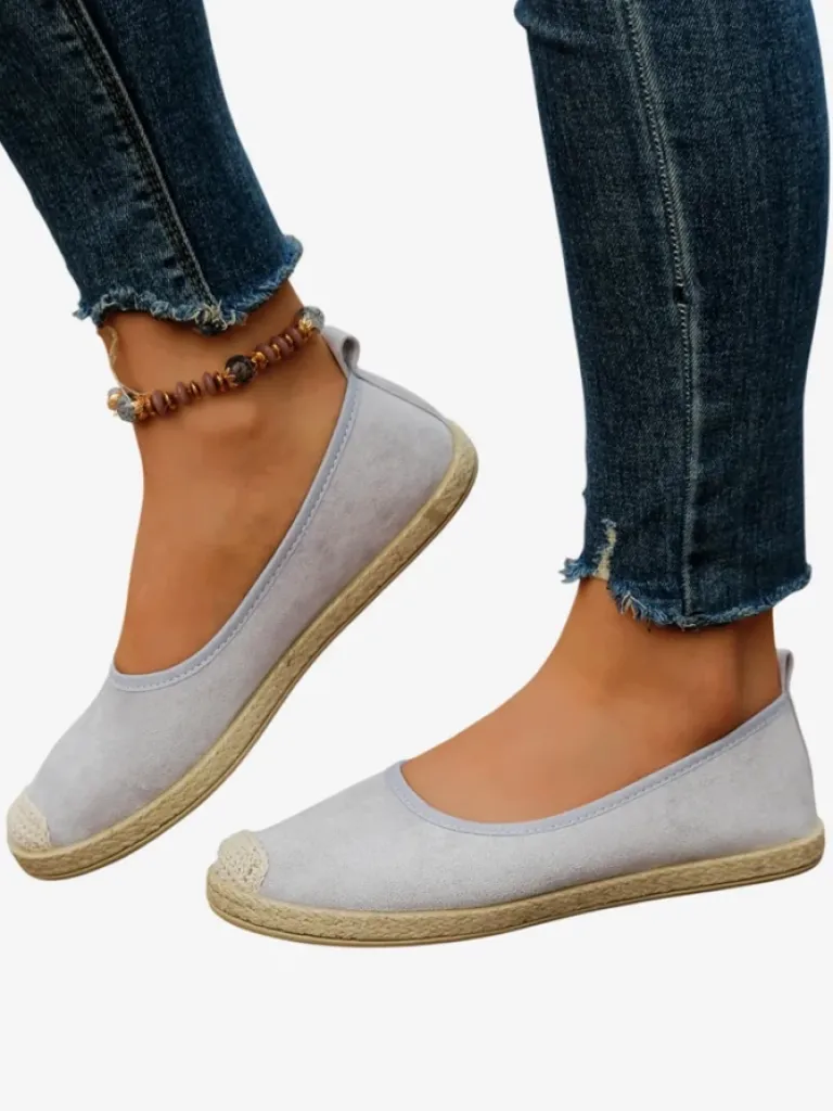 Outlet Damskie espadryle eko zamszowe Aroles Espadryle Płaskie