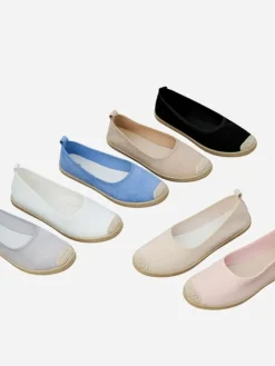 Outlet Damskie espadryle eko zamszowe Aroles Espadryle Płaskie