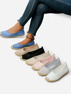 Clearance Damskie espadryle eko zamszowe Aroles Espadryle Płaskie