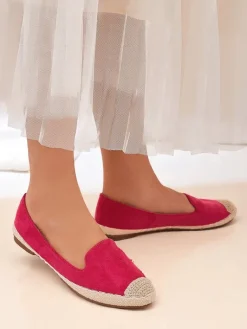 Hot Damskie espadryle eko zamszowe Bombei Espadryle Płaskie