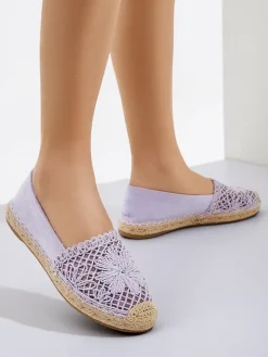 Clearance Damskie espadryle ażurowe Verela Espadryle Płaskie