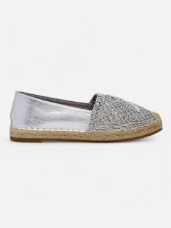 Outlet Damskie espadryle ażurowe Verela Espadryle Płaskie