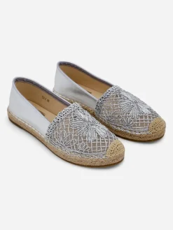 Outlet Damskie espadryle ażurowe Verela Espadryle Płaskie