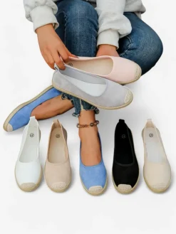 Damskie espadryle eko zamszowe Aroles Espadryle Płaskie