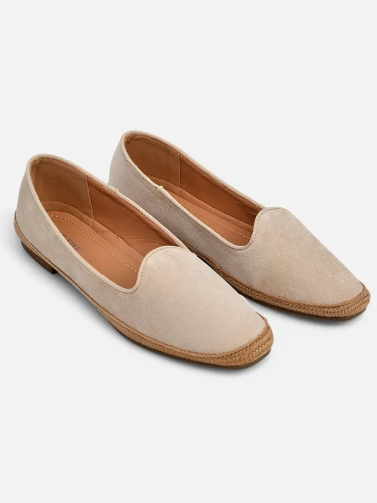 Clearance Damskie espadryle eko zamszowe Emmeno Espadryle Płaskie