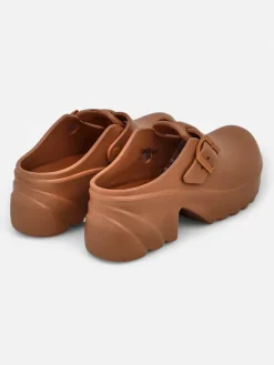 Damskie gumowe klapki na obcasie Voxones Klapki Na Obcasie