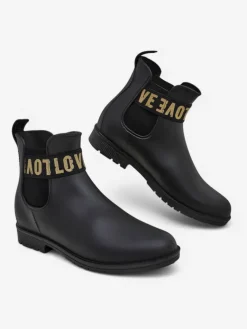 Damskie kalosze matowe z napisem Love Love Kalosze Matowe