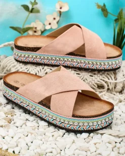 Best Damskie klapki na płaskiej podeszwie Tomlla Klapki Płaskie