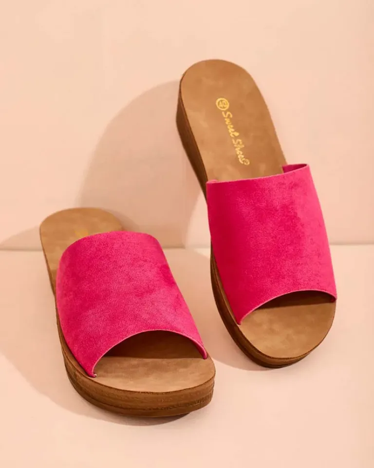 Best Damskie klapki na niskim koturnie Saffil Klapki Na Obcasie