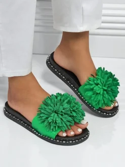 Best Damskie klapki na płaskiej podeszwie Flora Blide Klapki Płaskie