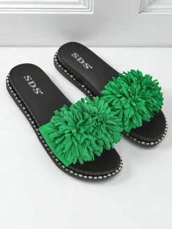 Best Damskie klapki na płaskiej podeszwie Flora Blide Klapki Płaskie