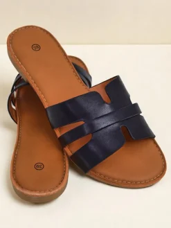 Sale Damskie klapki na płaskiej podeszwie Livia Soft Klapki Płaskie