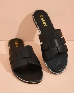 Best Damskie klapki na płaskiej podeszwie Omipp Klapki Płaskie