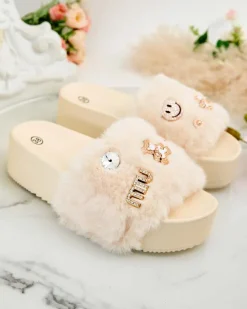 Discount Damskie klapki na platformie Helimme Klapki Na Obcasie