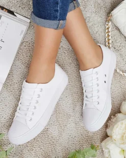 Outlet Damskie klasyczne sznurowane trampki Ogisea Trampki