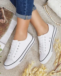 Outlet Damskie klasyczne sznurowane trampki Ogisea Trampki