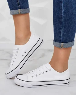 Outlet Damskie klasyczne sznurowane trampki Ogisea Trampki