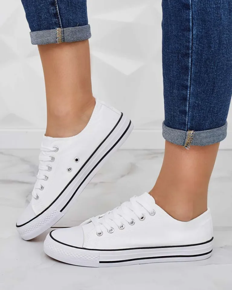 Outlet Damskie klasyczne sznurowane trampki Ogisea Trampki