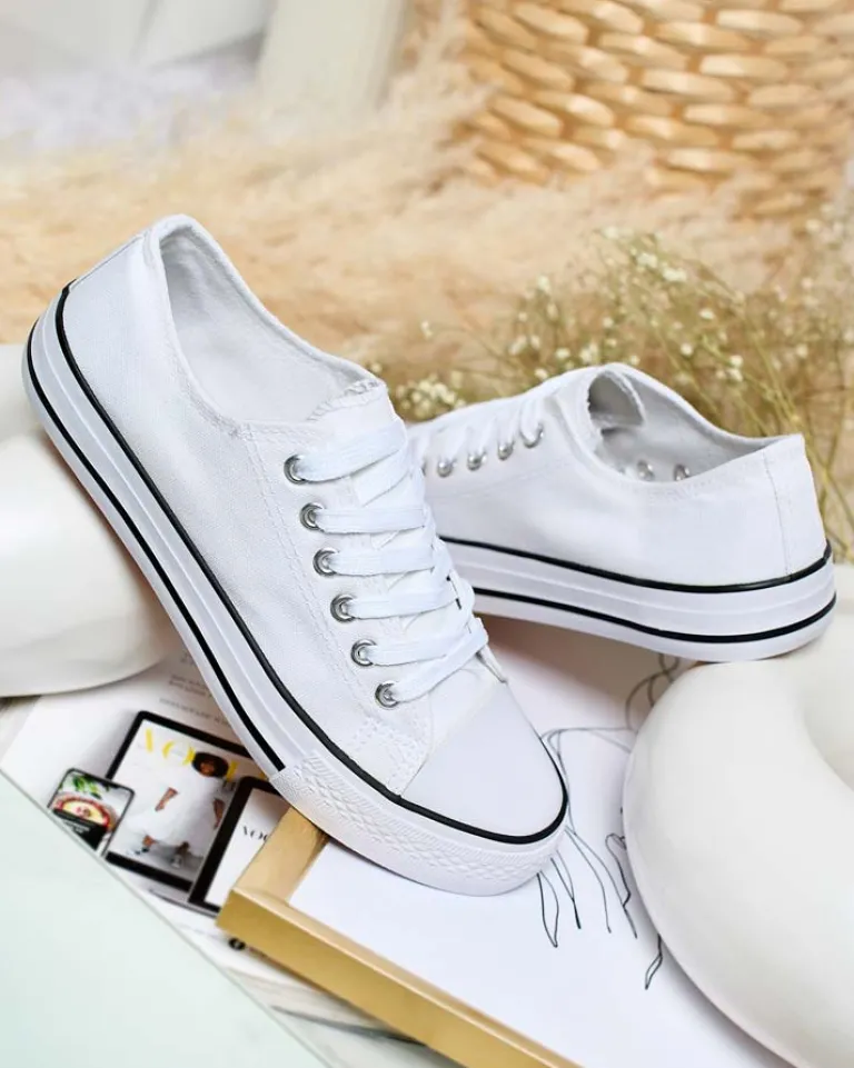 Outlet Damskie klasyczne sznurowane trampki Ogisea Trampki