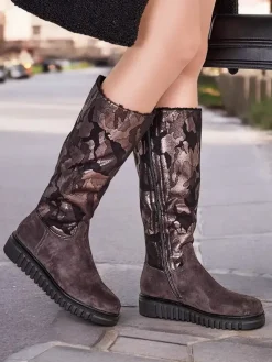 Hot Damskie kozaki do kolana Molis Kozaki Z Ociepleniem|Kozaki Do Kolana