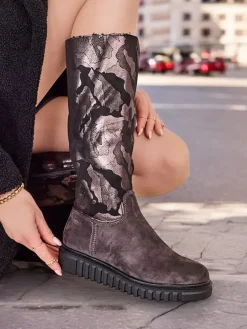 Hot Damskie kozaki do kolana Molis Kozaki Z Ociepleniem|Kozaki Do Kolana