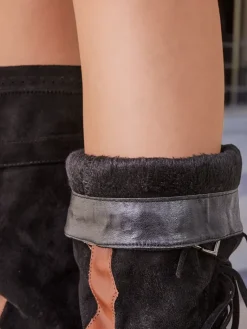 Discount Damskie kozaki na koturnie Geroses Kozaki Na Obcasie|Kozaki Z Ociepleniem