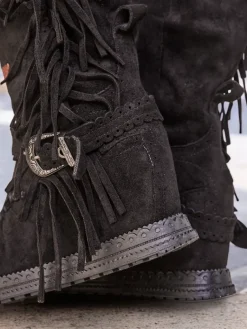 Discount Damskie kozaki na koturnie Geroses Kozaki Na Obcasie|Kozaki Z Ociepleniem