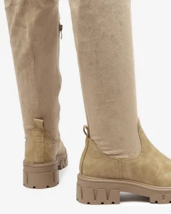 Best Damskie kozaki za kolano w kolorze Liki Kozaki Na Płaskim Obcasie|Kozaki Za Kolano