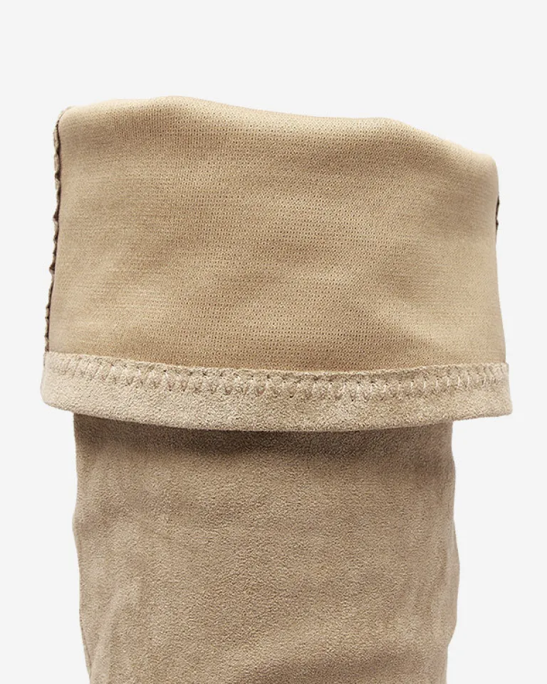 Best Damskie kozaki za kolano w kolorze Liki Kozaki Na Płaskim Obcasie|Kozaki Za Kolano