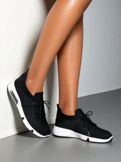 Damskie materiałowe buty sportowe Rinses Damskie Bieganie, Ćwiczenia I Trening