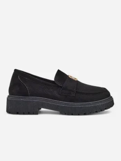 Clearance Damskie mokasyny eko zamszowe Dunes Mokasyny Na Płaskiej Podeszwie