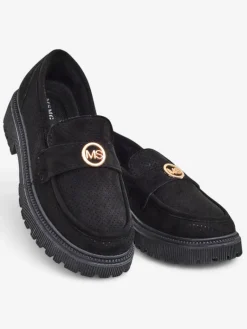 Clearance Damskie mokasyny eko zamszowe Dunes Mokasyny Na Płaskiej Podeszwie