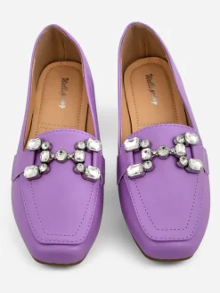 Best Damskie mokasyny z cyrkoniami Lecilla Mokasyny Na Płaskiej Podeszwie