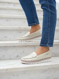 Sale Damskie mokasyny eko zamszowe Bellisse Mokasyny Na Płaskiej Podeszwie