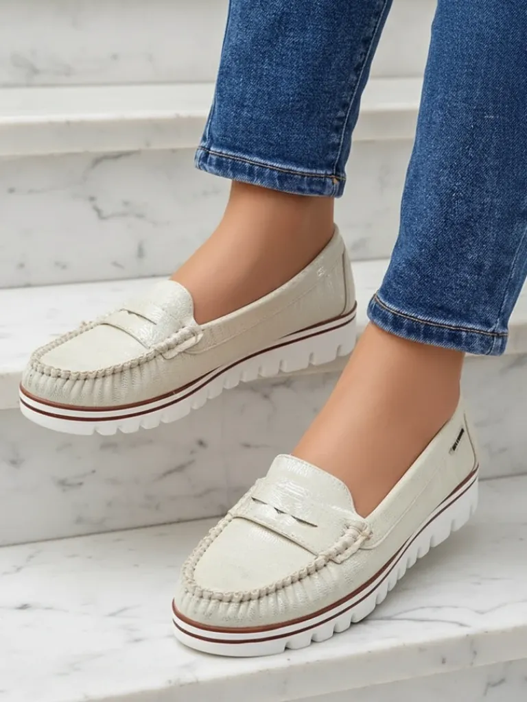 Sale Damskie mokasyny eko zamszowe Bellisse Mokasyny Na Płaskiej Podeszwie