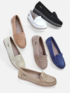 Sale Damskie mokasyny eko zamszowe Bellisse Mokasyny Na Płaskiej Podeszwie