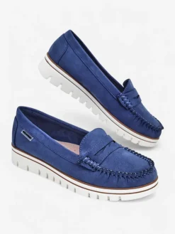 Best Damskie mokasyny eko zamszowe Bellisse Mokasyny Na Płaskiej Podeszwie