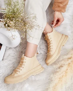 Best Damskie ocieplane buty sportowe a'la trampki Benvilo Damskie Trampki|Ocieplane