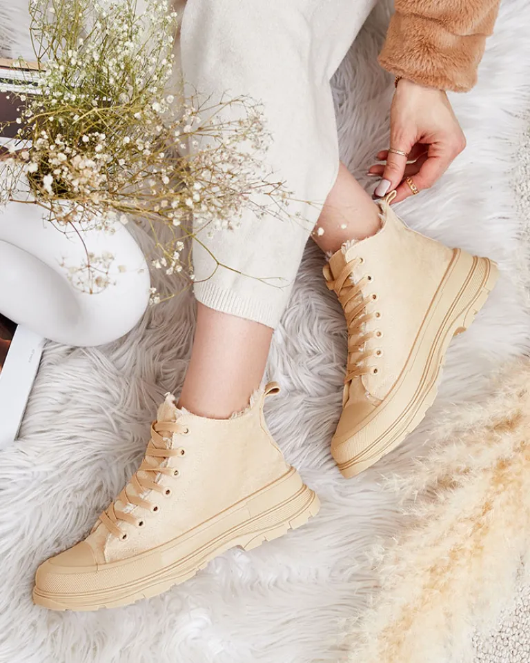 Best Damskie ocieplane buty sportowe a'la trampki Benvilo Damskie Trampki|Ocieplane