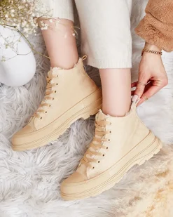 Best Damskie ocieplane buty sportowe a'la trampki Benvilo Damskie Trampki|Ocieplane