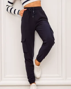 Sale Damskie ocieplane spodnie typu bojówki Spodnie Materiałowe