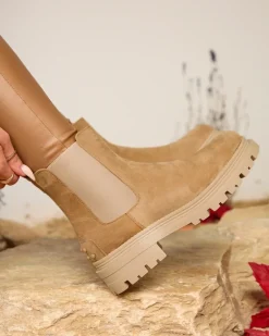 Best Damskie ocieplane botki w kolorze Comfy Walk Botki Z Delikatnym Ociepleniem|Botki Na Płaskim Obcasie