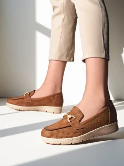 Sale Damskie półbuty z ozdobą na nosku Fifon Półbuty